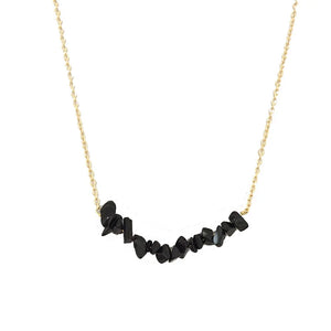 Chip Stone Necklace Irregular Beads Chain Link DIY Jewelry Making