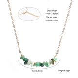 Chip Stone Necklace Irregular Beads Chain Link DIY Jewelry Making