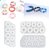 Crystal Epoxy Resin Mold Jewerly Ring Silicone Mould DIY Crafts
