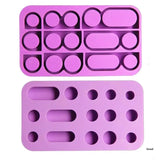 Resin Ring Molds Single Double Three Holes Silicone Rings Mold