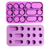 Silicone Rings Mold for Resin Single Double Three Holes