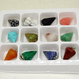 Natural Stone Pendulum Arrow Charms Pendants 12pcs/lot