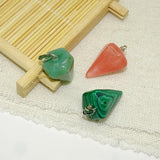 Natural Stone Pendulum Arrow Charms Pendants 12pcs/lot