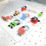 Astronaut Airship Keychain Silicone Mold with Hole Keyring Pendant Mold