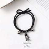 Magnet Astronaut Couple Bracelet - Leather Girlfriend Hair Band