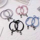 Magnet Astronaut Couple Bracelet - Leather Girlfriend Hair Band