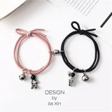 Magnet Astronaut Couple Bracelet - Leather Girlfriend Hair Band