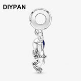 Astronaut In Galaxy Dangle Charm for Pan Charms Bracelet