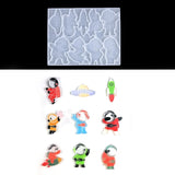Astronaut Resin Mold DIY Keychain Pendant for Valentines Gift