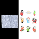 Astronaut Resin Mold DIY Keychain Pendant for Valentines Gift