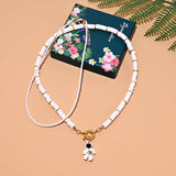 Astronaut Pendant Necklace for Women Space Star Seedbeads Choker