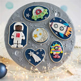 Astronaut Silicone Cake Mold Space Theme Cupcake Toppers