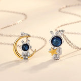 Astronautic Rabbit Necklace for Couples