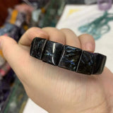 Astrophyllite Hornblende Arfvedsonite Bracelet Natural Gemstone Bangle