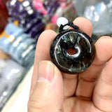 Astrophyllite Hornblende Arfvedsonite Glaucophane Stone Beads Necklace Pendant