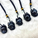 Astrophyllite Hornblende Arfvedsonite Glaucophane Stone Beads Necklace Pendant