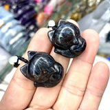 Astrophyllite Hornblende Arfvedsonite Glaucophane Stone Beads Necklace Pendant