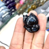 Astrophyllite Hornblende Arfvedsonite Glaucophane Stone Beads Necklace Pendant