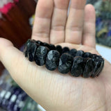 Astrophyllite Hornblende Arfvedsonite Stone Beads Bracelet
