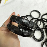 Astrophyllite Hornblende Arfvedsonite Stone Beads 12*25mm Bracelet