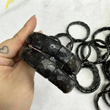 Astrophyllite Hornblende Arfvedsonite Stone Beads 12*25mm Bracelet