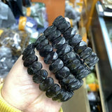 Astrophyllite Hornblende Arfvedsonite Stone Beads Bracelet 8*14mm