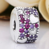 Arrow Pierces Loved Heart Rob Bot Charms 925 Sterling Silver Bead Jewelry
