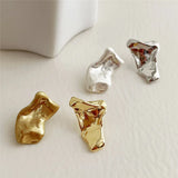 Asymmetric Metal Irregular Earrings Ms Jewelry Accessories