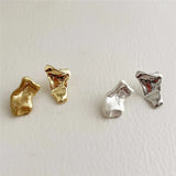 Asymmetric Metal Irregular Earrings Ms Jewelry Accessories