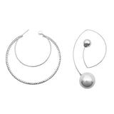 Metal Pearl Crystal Earrings Korean Style Wedding Accessories