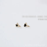 925 Silver Lock Star Earrings Women Wedding Jewelry