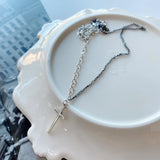 925 Silver Christian Cross Necklace Jesus Jewelry Men Women Pendant