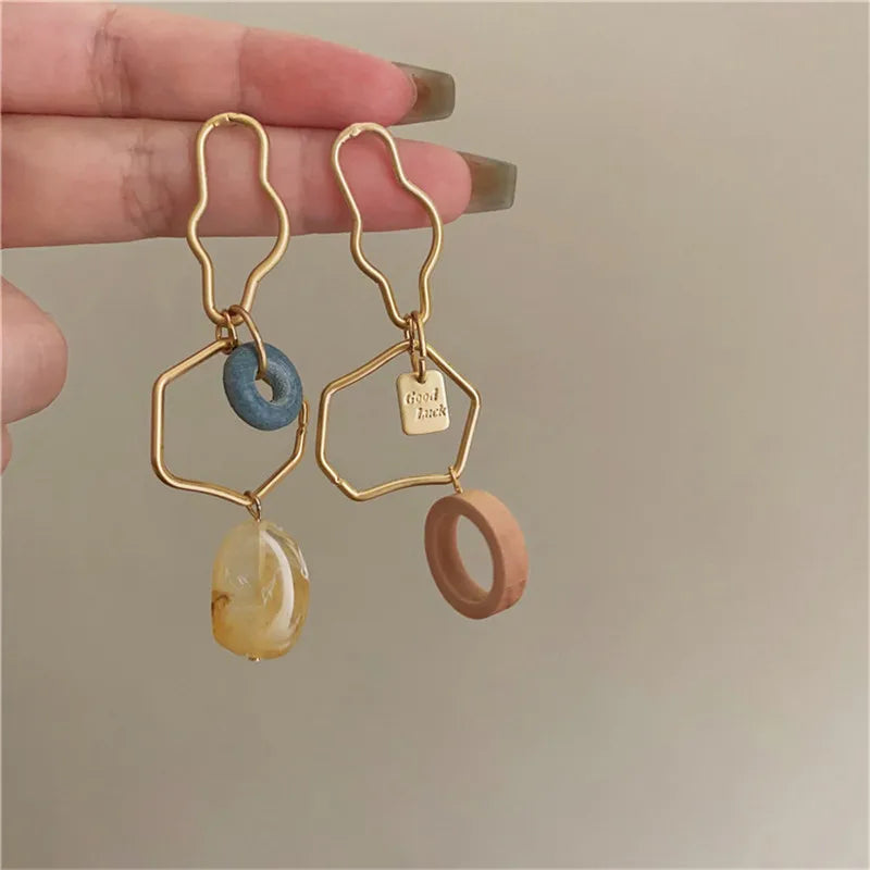 Metal Pendants Earrings European American Style Stud Earrings