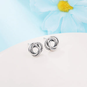 Sterling Silver Stud Earrings Christmas Gift for Woman
