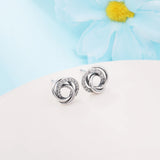 Sterling Silver Stud Earrings Christmas Gift for Woman