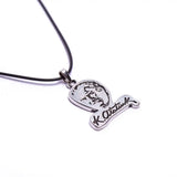 Ataturk Leather Necklace, Vinlex, 70 cm
