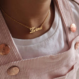 Stainless Steel Name Necklace For Baby&Kids Personalized Letter Choker