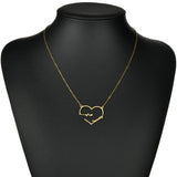 Heartbeat Nameplate Necklace Personalized for Women