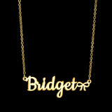 Custom Butterfly Name Necklace for Women