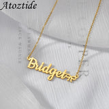 Custom Butterfly Name Necklace for Women