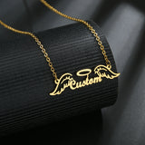 Lovely Wing Shape Necklace Personalized Jewelry Chain for Women