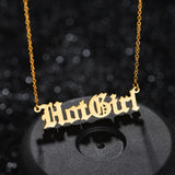 Atoztide Name Necklace Personalized Silver Stainless Steel Chain for Women Men