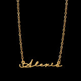 Custom Name Necklace Stainless Steel Nameplate Pendant for Women
