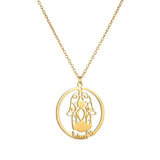 Atoztide Hand of Fatima Name Pendant Necklace