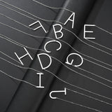 Atoztide Big Capital Letter Necklace Stainless Steel Choker Chain