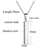 Atoztide Stainless Steel Bar Necklace