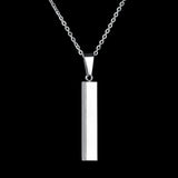 Atoztide Stainless Steel Bar Necklace