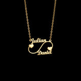 Personalized Infinite Name Necklace for Women - Stainless Steel Choker