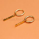 Atoztide Personalized Name Hoop Earrings Stainless Steel