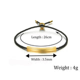 Personalized Stainless Steel Name Date Bracelet for Women
